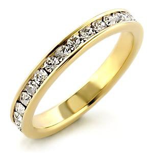 Isady - Claire Gold - Bague femme - alliance - Plaqué Or jaune 585/1000 - Oxyde de zirconium - T 53