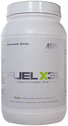 Atomic Strength Nutrition Fuel X30 Premium Quality Whey Isolate Diet Supplement, Chocolate, 2 Pound by Atomic Strength Nutrition
