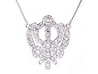 Sterling Silver Necklace Pendant Sikhism Cz & Sapphire