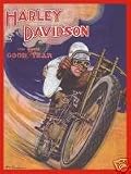 1819 HARLEY DAVIDSON CLASSIC MOTORBIKE METAL ADVERTISING WALL SIGN RETRO ART