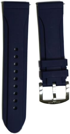 Millage blue silicon watch strap for Moscow collection 24 mm