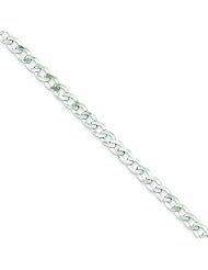 Genuine .925 Sterling Silver 4.5mm Close Link Flat Curb Chain 22 Inch Length 12.7 Grams. 100% Satisfaction Guaranteed.
