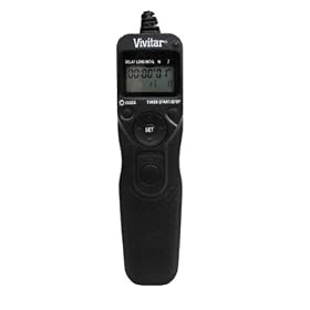 Click here to buy Vivitar LCD Digital Timer Remote Shutter Release for Canon EOS Rebel 30D, XSi, XS, T2i,... by Vivitar.