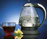 Capresso 259.03 H2O Plus Glass Water Kettle, Polished Chrome