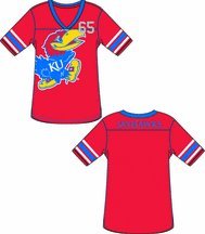 Kansas Jayhawks Ladies' Color Jersey Tunic / Shirt (Medium)