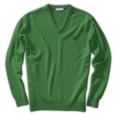 Lyle & Scott Green Eagle V-neck Jumper