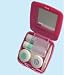 Contact CompanionTM is a full contact lens care kit designed to go everywhere you go. Inside you will find a contact lens case marked R and L, small plastic tweezers, two bottles for your contact solution and a mirror to assist with changing lenses. With molded partitions inside, all items are sure to stay in place. Case opens and closes securely with a snap locking clasp. Great for use at home, in the office, at sporting events or while traveling. With the Contact CompanionTM there is no need to carry that big bottle of contact solution. Simply fill the bottles supplied with your contact solution and you are ready to go!::This product is manufactured, copyrighted and trademark protected by Unlimited Product Sourcing, Inc. All rights reserved.