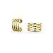 Christmas Gifts Gold Plated Modern Lines Geometric 925 Silver Ear Cuff Wrap
