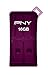 PNY Micro Sleek Attaché 16GB USB 2.0 Flash Drive - Purple -P-FDU16GSLK/PRP-GE