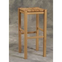 Backless Rush Stool Set of 2 - 24 Natural (Natural) (24H x 13.75W x 13.75D) by Stacks and Stacks