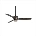 Minka Aire Ceiling Fans F584BIBN DownTown Loft Fan - Iron Nickel Light Kit Indoor Fan 54