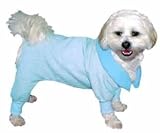 Vo-Toys Doggie Duds Bow Wow Bear PJ Blue Medium