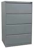 ADB H�ngeregistratur 2-reihig,4 Aussch�be,grau,H132,5xB84xT62 cm, RAL7035