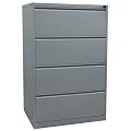 ADB H�ngeregistratur 2-reihig,4 Aussch�be,grau,H132,5xB84xT62 cm, RAL7035