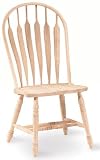International Concepts 1C-1206 Windsor Steam Bent Arrow Back Chair, Unfinished
