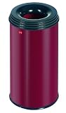 Hailo 0920-522 ProfiLine Safe 20, Flammenl&ouml;schender Abfallsammler, rot / schwarz