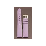 Ladies’ Satin Watchband Soft Leather Lining Built-in Quick Release Spring Bars Purple 20mm