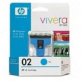 02 Cyan Ink Cartridge with Vivera Ink