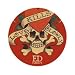 Ed Hardy Uhr Wanduhr aus Glas 