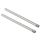 uxcell　ガラスホールソー ガラス穴あけ　穴直径3mm 金属材質 パフォーマンス シルバートーン 2個入り