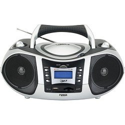 Naxa NPB-250 Portable MP3/CD Player with Text Display, AM/FM Stereo Radio, USB Input & SD/MMC Card Slot