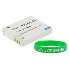 Young Micro NB-6L 1000mAh Li-Ion Battery Compatible with Canon PowerShot SD980IS Digital Camera Silver