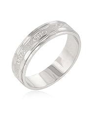 Classic Etched Wedding Band Ring