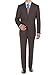 Bianco B Men's Suit Sharkskin Two Button Jacket Modern Fit Suit Blazer & Pants