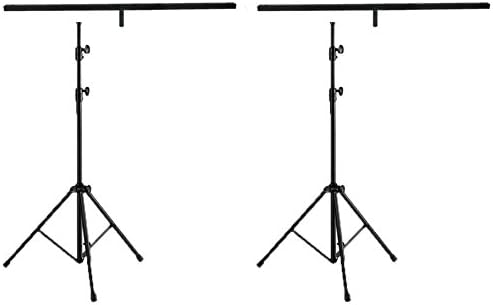 2 Odyssey LTP6 9 FT T-BAR Pro DJ Tripod Lighting Stands W/ Support Bars &amp; Bolts