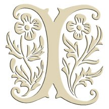 Monogram Embroidered Guest Towel - I - 1 Hand Towel