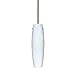Besa Lighting 1TT-412119-SN 1X50W E12 Tu Tu Pendant with Carrera Glass, Satin Nickel Finish