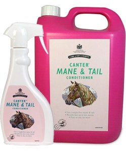 Canter Mane & Tail Conditioner - Keeps the mane & tail sleek, tangle free & luxuriously soft whilst reducing hair breakage & repelling dirt. (500ml, 1litre)