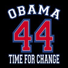 Obama~44 Time For Change, Lights/Darks Adult T-Shirt