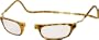 CliC Adjustable Front Connect Ready Sunglass Reader,  2.00 Strength, Light Tortoise