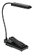 Black LED Battery Powered Clip-On Gooseneck Book Light