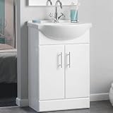 550mm Vanity Unit with Ceramic Basin