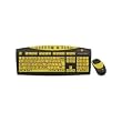 Keys U See Large Print Yellow Wireless Keyboard and Optical Mouse