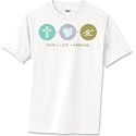 Faith Love Kayaking T-Shirt Standard Cotton