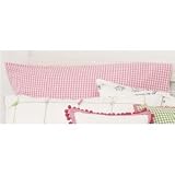 Whistle & Wink Pink Gingham Check Twin Duvet Cover, Tufted