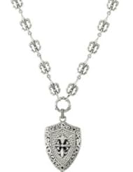 Sterling Silver Fleur-De-Lis 24-25 by US Gems