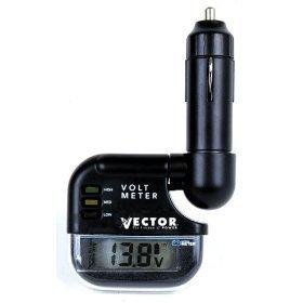 Vector VEC008 Digital LCD Voltmeter 12 V Battery Tester