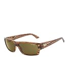 Arnette Wager Italian Sunglasses AN4144, Striped Havana w/ Brown Lens