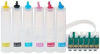 BlooM Six Colors Continuous Ink Supply System with Chip for EPSON R270 Printer