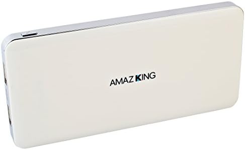 Amaz King Power Bank 10000mAh Dual Port External Battery Portable USB Charger Power Bank, Mobile Power Station,fit for Smartphone/mp3/mp4/iphone (White)