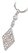 Diamond Shape Pendant with Clear CZ