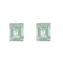10k White Gold Green Amethyst Earrings