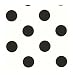 York Wallcoverings Just Kids KW7677 Large Polka Dot Wallpaper, Black