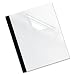 Thermal Binding System Covers 30 Sheets 11-1/8 x 9-3/4 Clear/Black 10/Pack