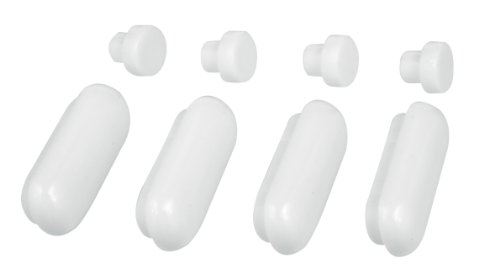 WENKO 297309100 Auflagestopfen f&uuml;r WC-Sitze - D&auml;mpfer f&uuml;r Deckel und Brille, wei&szlig;
