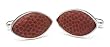 Tokens & Icons Sterling Silver Genuine Pro Game Play Pigskin Football Cufflinks
